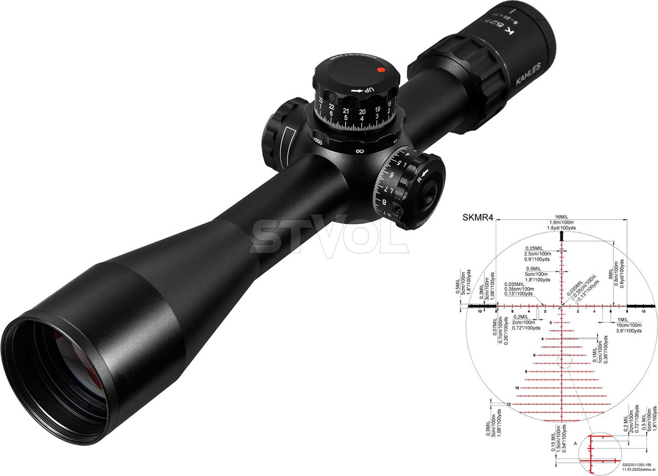 Прилад оптичний KAHLES K 525i CCW 5-25x56 / SKMR4-left, фото 1