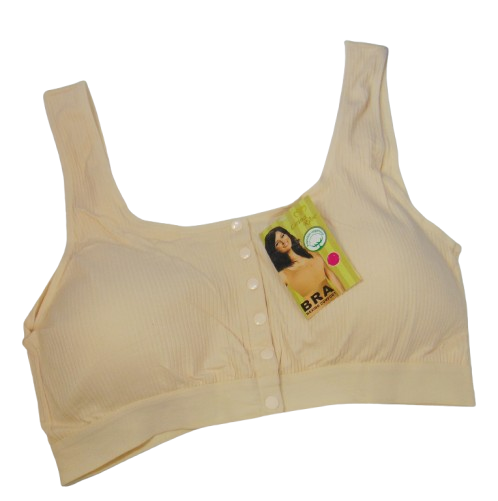 Топ бавовна рубчик застібається спереду 8XL (чашка E-F) бежевий lirina Rose 50789, фото 1