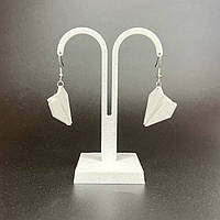 Сережки Finding Літачки орігамі Білий 29 мм х 23 мм х 9 мм