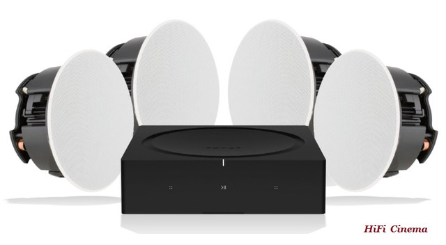Sonos Amp & In-Ceiling Speakers - 2 pair