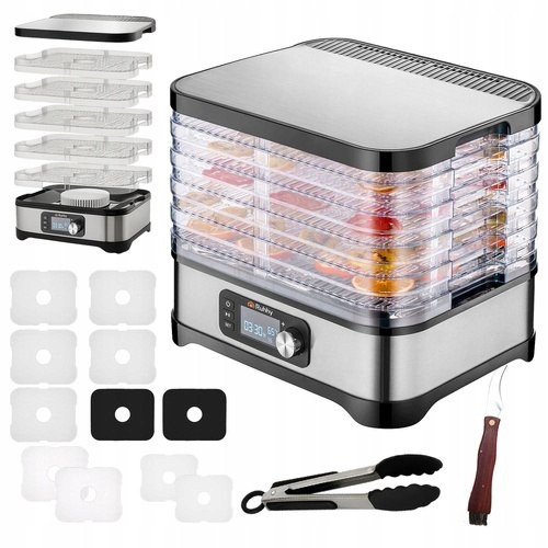 Сушарка для грибів, фруктів і овочів Ruhhy 25928 — 400 Вт, 5 секцій, 10 л, фото 1