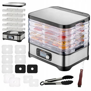 Сушарка для грибів, фруктів і овочів Ruhhy 25928 — 400 Вт, 5 секцій, 10 л