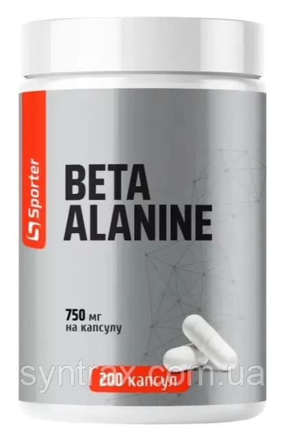 Sporter Beta Alanine 750 mg 200 caps , бета аланін