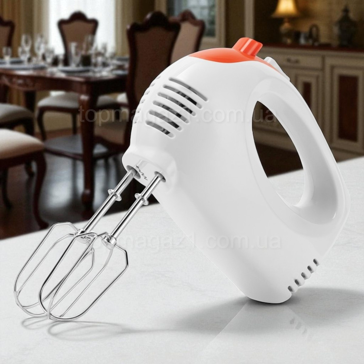 Ручний міксер з 4 насадками 150 Вт на 7 швидкостей, фото 1