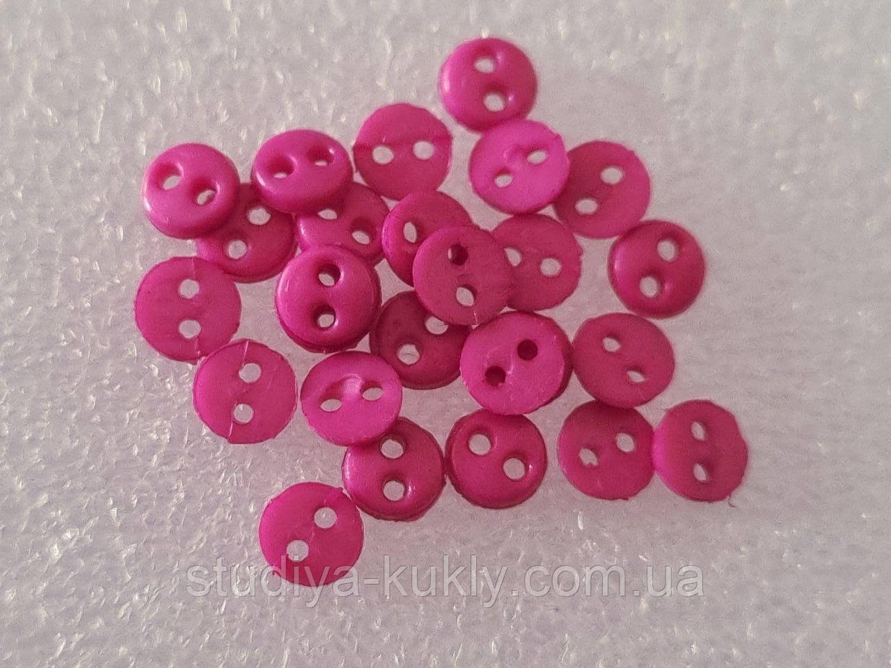 Гудзик для ляльок мікро, 4 мм, № 4.31, відтінок рожевого, фото 1