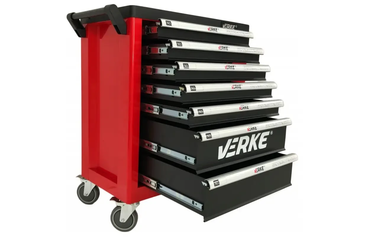 Набір інструментів з шухлядами 7 шухляд, VERKE, фото 1