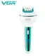 Епілятор VGR 3 в 1 V-732 GREEN, 3 насадки, LED display, фото 4