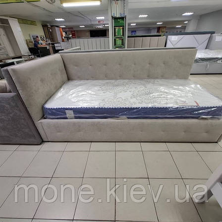 Односпальне ліжко в тканині з підйомним механізмом Клер Д 05 в наявності, фото 1