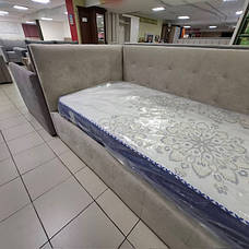 Односпальне ліжко в тканині з підйомним механізмом Клер Д 05 в наявності, фото 3