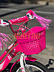 Дитячий велосипед 18" Corso Nice NC-18600 на зріст 105-115 см рожевий, фото 7