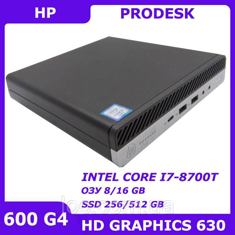 HP ProDesk 600 G4 i7-8700T 8/256 GB DisplayPort DP-HDMI VGA WiFi+Bluetooth, фото 1