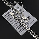 Чоловічий срібний ланцюжок бісмарк і кулон Ангел хранитель Михаїл 55 см, фото 10