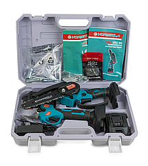 Комплект акумуляторного інструменту VORSKLA (секатор, мініпила, 2 акумулятори, зарядний, кейс)