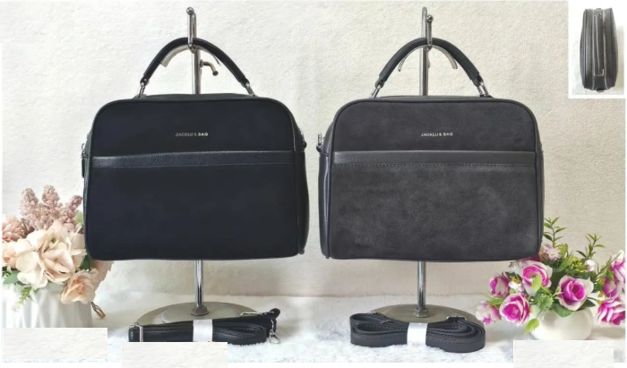 Сумка жіноча крос-боді замшева 26,5*19 см на блискавці в різних кольорах Zhenya, фото 1