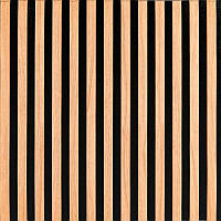 №542-5 Самоклеюча стінова 3D панель на фользі "Рейка Коричнево-чорна" 67×67 см товщина 5 мм.