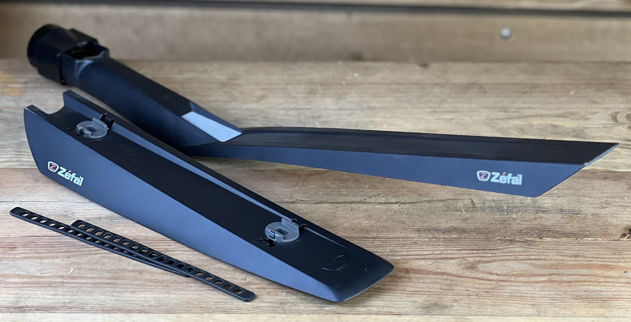 Крила на велосипед щитки болотники Zefal 28" Deflector C50 Set (2518) пластик переднє+ заднє чорні, фото 1