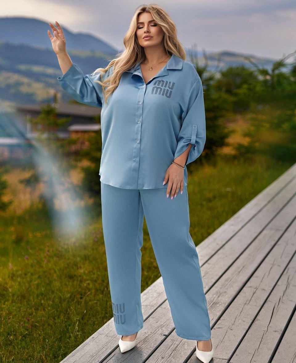 Костюм ошатний брючний опт роздріб 9764, фото 1