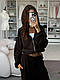 Стильний жіночий осінній базовий прогулянковий костюм широкі штани палаццо спортивна кофта на блискавці двонитка, фото 6