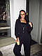 Стильний жіночий осінній базовий прогулянковий костюм широкі штани палаццо спортивна кофта на блискавці двонитка, фото 10