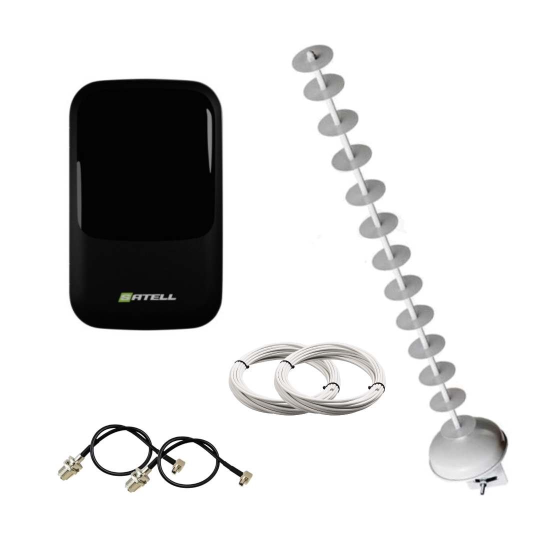 4G антенний комплект WIFI роутер Satell F3000 Black + антена Стріла MIMO 5 20Дб