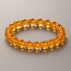 Цитрин Ø8 браслет, 0143ТЦ