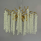 Люстра «Гліцинія» у стилі модерн, 6 ламп E14, Ø48 см, золото, LS 9189/500 D + лампи у подарунок, фото 2