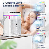 Мобільний кондиціонер, портативний міні-кондиціонер, мобільний кондиціонер, без відсмоктування, мобільний вентилятор 4-в-1, фото 4