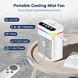 Мобільний кондиціонер, портативний міні-кондиціонер, мобільний кондиціонер, без відсмоктування, мобільний вентилятор 4-в-1, фото 6