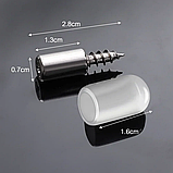 Тримачі для полиць, кронштейнів, перегородок шафи, фіксований гвинт із нековзною накладкою. 10+10 шт, фото 6