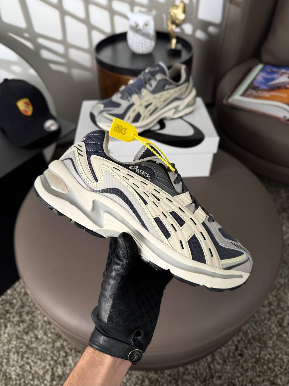 Чоловічі шкіряні текстиль кросівки Asics Gel-Preleus GTX Grey, кеди Асикс шкіра текстиль термо. Чоловіче взуття