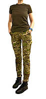 Жіночі військові тактичні штани мультикам стрейч