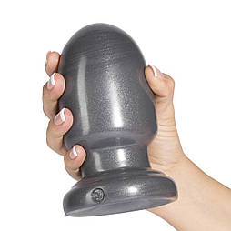 Анальна пробка для фістінгу Doc Johnson American Bombshell - Shell Shock S Gun Metal, діаметр 7,4 см, США