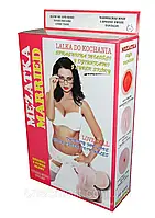 Надувна секс-лялька Mężatka для дорослих з реалістичним обличчям і функціями для інтимних задоволень