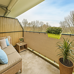 Ширма для балкону 1х3 м. Затіняюча сітка (екран) для балкону. Балконна завіса, полотно на балкон -UKMarket-