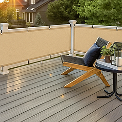 Ширма для балкону 1х6 м. Затіняюча сітка (екран) для балкону. Балконна завіса, полотно на балкон -UKMarket-