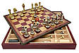 Набір 3 в 1 шахи з тематичними фігурками, шашки, нарди, дошка з екошкіри від італійського бренду Italfama, фото 2