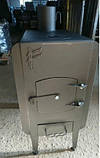 Буржуйка 4мм. на 120 м³, заводська піч-буржуйка у квартиру, теплицю, гараж, будинок з варильною поверхнею, фото 8