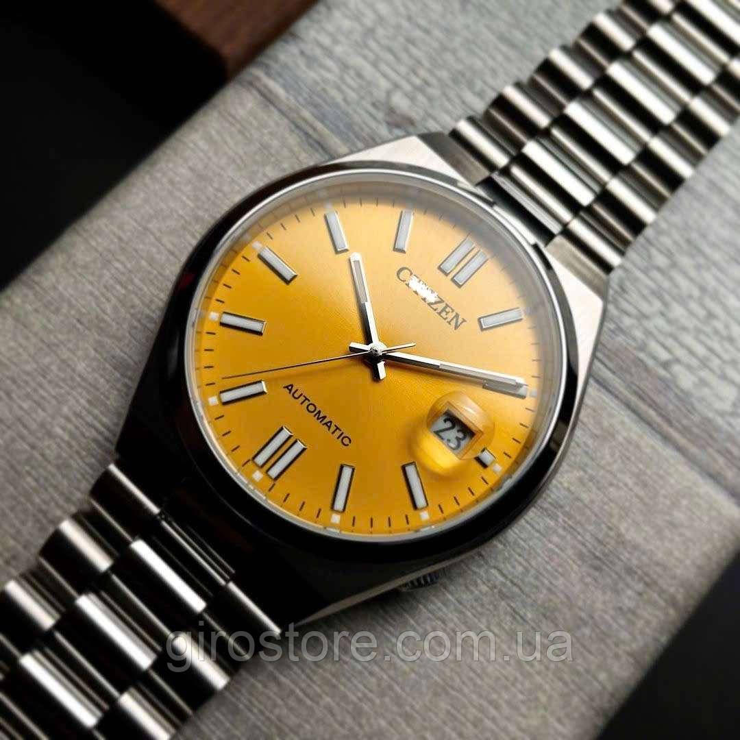 Японський чоловічий годинник Citizen TSUYOSA NJ0150-56Z механіка з автопідзаводом, сапфір, Automatic, 21 камінь, фото 1