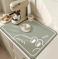 Кухонний килимок для сушіння кави та посуду, 20 х 30 см швидковисихний, суперабсорбувальний.