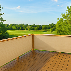 Ширма для балкону 1х4 м. Затіняюча сітка (екран) для балкону. Балконна завіса, полотно на балкон -UKMarket-