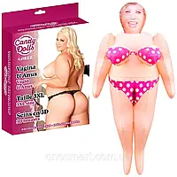Надувна лялька Candy Dolls Amber реалістична іграшка для дорослих інтимного задоволення
