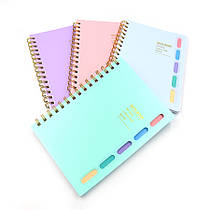 Зошит на спіралі А5 100 аркушів у клітинку Idea MIX 0744-А5