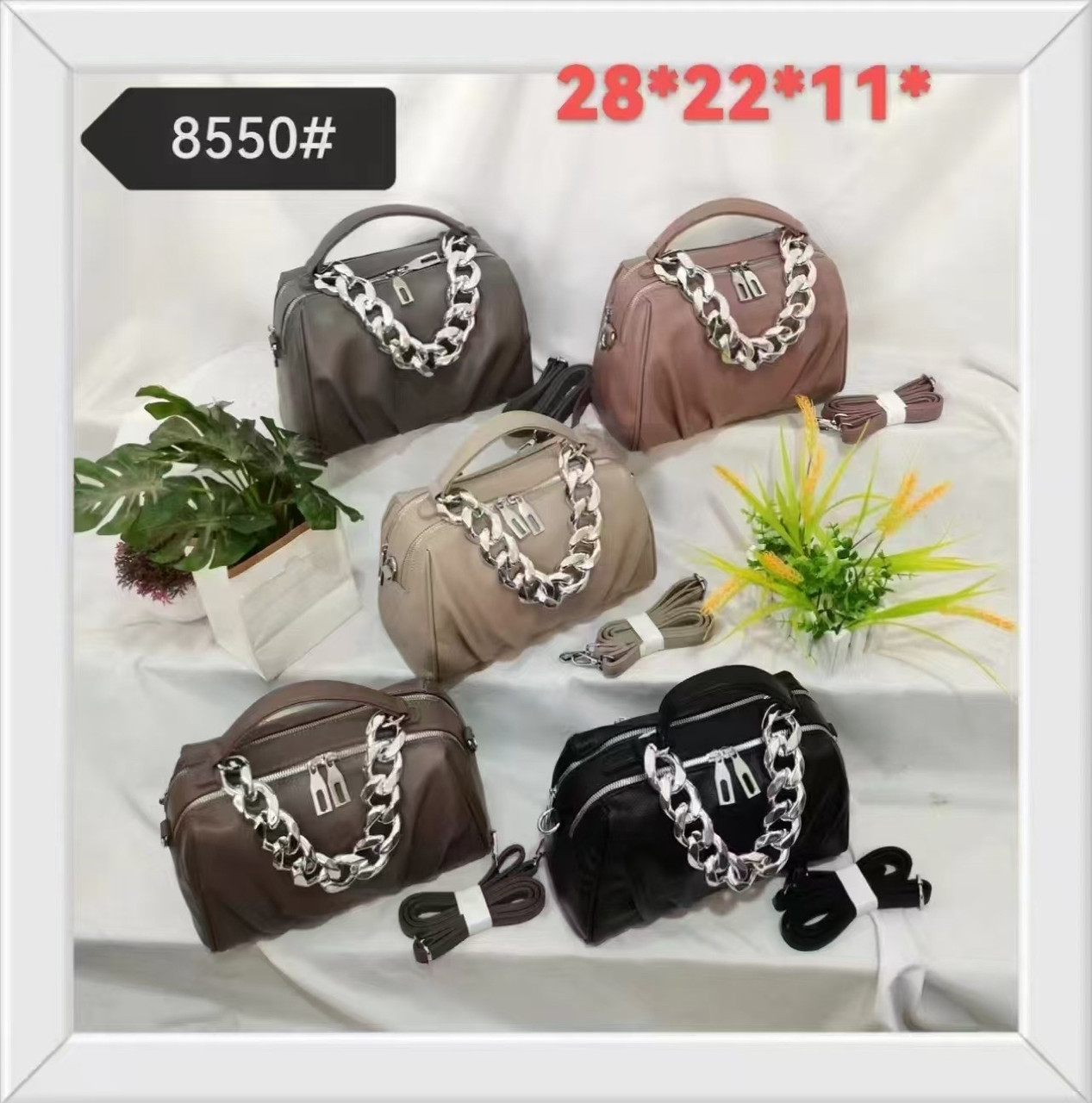 Сумочка жіноча крос-боді 28*22 см на два відділення зі штучної шкіри в різних кольорах Zhenya, фото 1