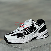 Кросівки чоловічі білі з чорним Кроссовки мужские белые с черным (Код: 3599а)