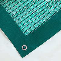 Затінювальна сітка 4 м на 4 м із люверсами захисна від сонця для навісів теплиць рослин і авто, фото 7