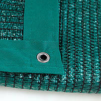 Затінювальна сітка 4 м на 4 м із люверсами захисна від сонця для навісів теплиць рослин і авто, фото 9