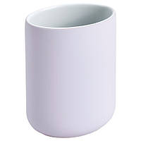 Керамічна підставка для зубних щіток IKEA EKOLN ліловий стакан - аксесуари для ванної кам'яна кераміка