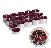 Ароматичні свічки таблетки IKEA STÖRTSKÖN Ягоди 30 шт х 3,5 години червоні чайні декоративні аромасвічки