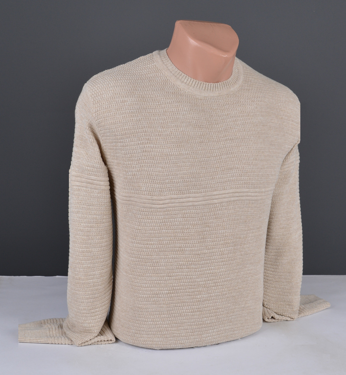 Чоловічий джемпер бежевий | Чоловічий светр Туреччина 9331, фото 1