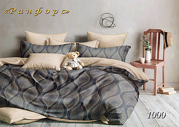 Комплект постільної білизни Тет-@-Тет євро 1000 ранфорс